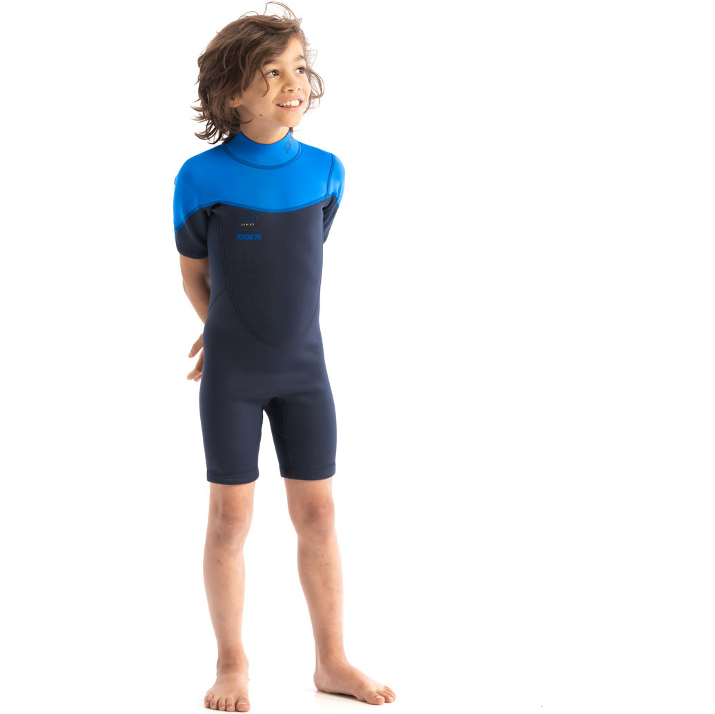2026 Jobe Junior Boston 2mm Rückenreißverschluss Shorty Neoprenanzug 3036210 - Blue